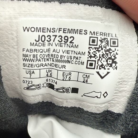 Merrell Womens Moab 3 Thermo Mid Winter Boot US 7 M Black Leather Waterproof NIB - Picture 13 of 13